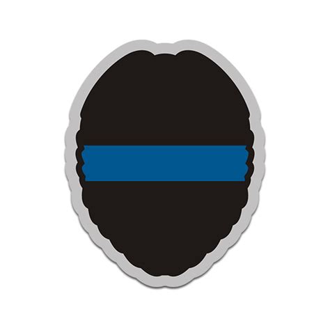 Thin Blue Line Police Officer Badge Sticker Decal V1 - Rotten Remains