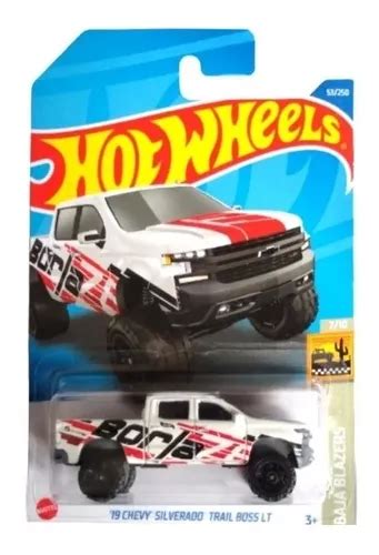 Hot Wheels 19 Chevy Silverado Trail Boss Blanca Borla 2022 MercadoLibre