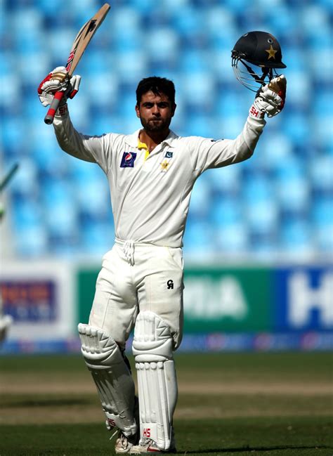 Ahmed Shehzad celebrates his second Test century | ESPNcricinfo.com