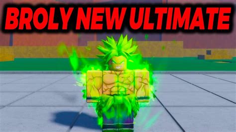 Broly New Ultimate Showcase In Roblox Z Battlegrounds YouTube