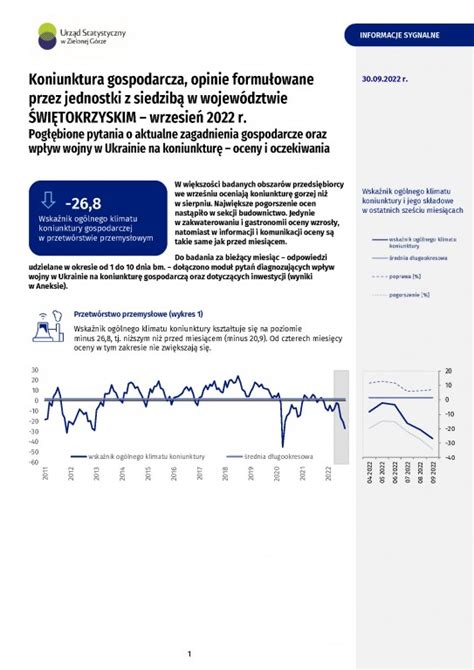 Urząd Statystyczny w Kielcach Opracowania bieżące Opracowania