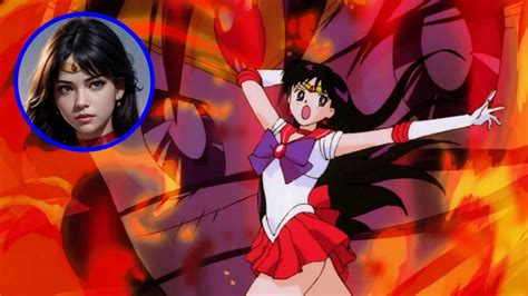 De qué manera se vería Sailor Mars de Sailor Moon en la vida real según