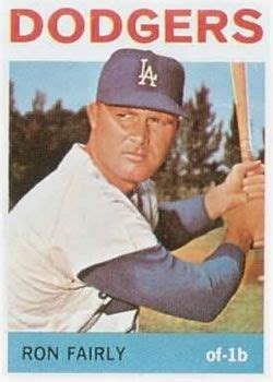 1964 Topps 490 Ron Fairly Front Baseball Cards Dodgers Baseball