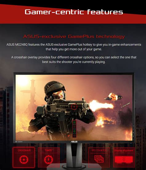 Asus MG248Q/R 24-inch FHD (1920x1080), Gaming Monitor | VillMan Computers