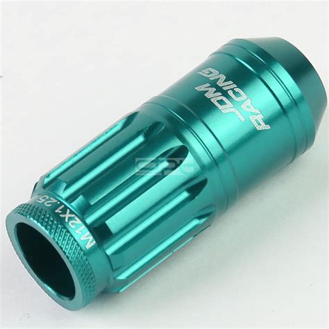 Open End Aluminum Sky Blue Lug Lock Nuts Adapter M X Mm Od