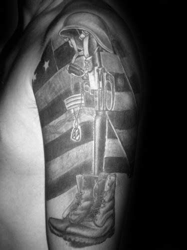 50 Fallen Soldier Tattoo Designs For Men - Memorial Ideas