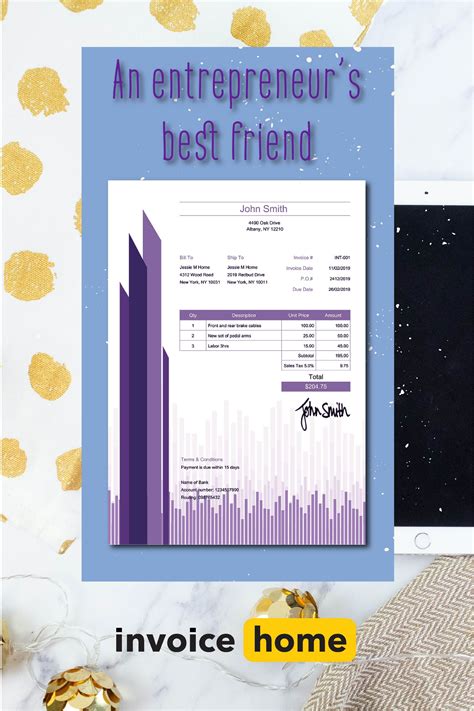 100 free invoice templates print email invoices – Artofit