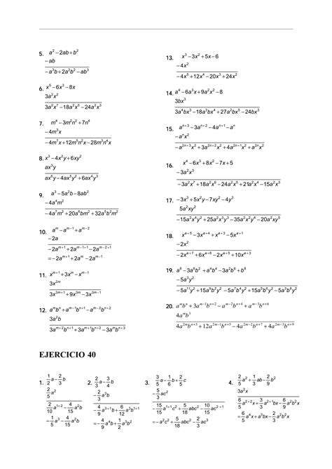 Libro de álgebra a baldor ejercicios resueltos PDF