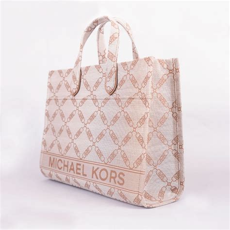 Michael Kors Gigi Large Empire Logo Jacquard Tote Bag Masdings