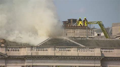 Fire Erupts At Historic Somerset House In Central London