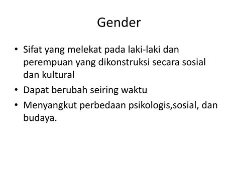 Konsep Sex Dan Gender Pptx