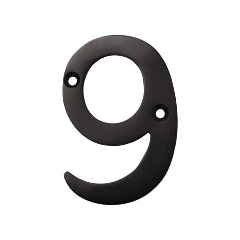 Rch Hardware No Br Brass House Number Inch Oil Bronzed Black