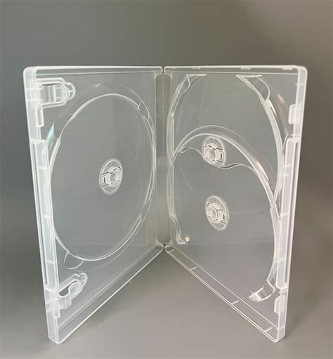 2 Original Scanavo 17mm Triple Blu Ray 3 Dvd Case Super Clear Br3onet