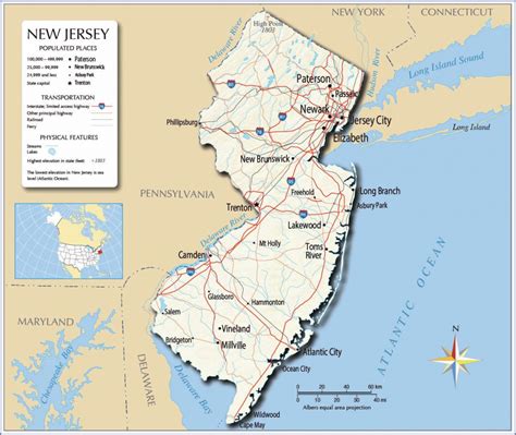 Large New Jersey State Maps For Free Download And Print High