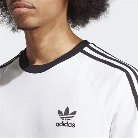 Adidas Adicolor Classics 3 Stripes Tee White Adidas Gh