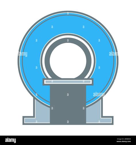 Medical Equipment Mri Scanner Isolated Icon Medicine Diagnostic Stock