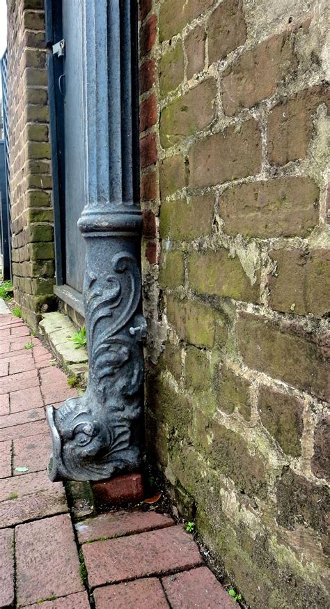 Decorative Downspout On River Street Savannah Ga Downspout