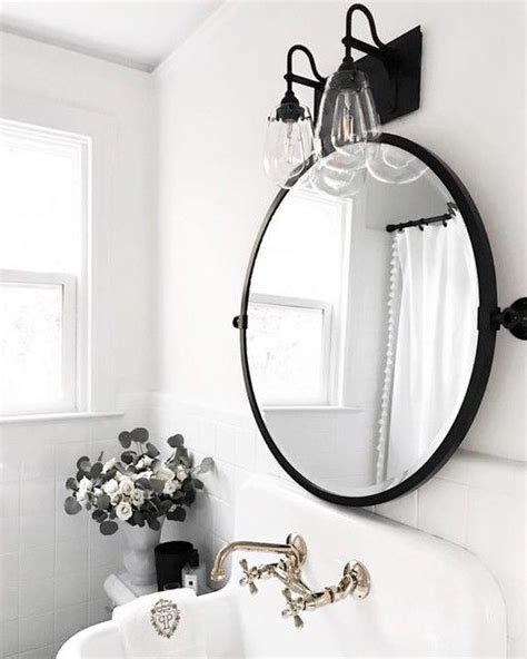 Bathroom Light Fixtures With Round Mirrors Mirror Ideas