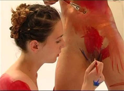 Hot Stuff Body Painting Session Ends With A ThisVid