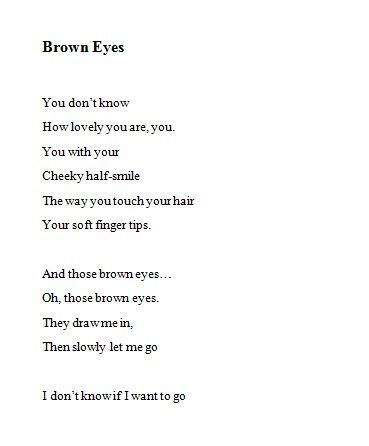 Brown eyes | poetry Poem Quotes, Feelings Quotes, Words Quotes, Life ...