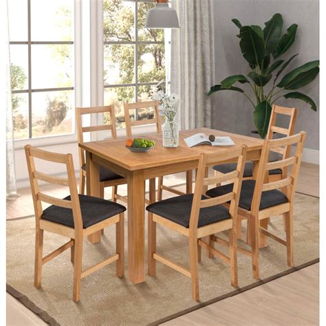 Hallowood Furniture Camberley 6 Person Butterfly Leaf Dining Set