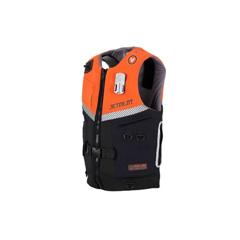 Jet Pilot Venture Mens Neo Vest Black Orange Level