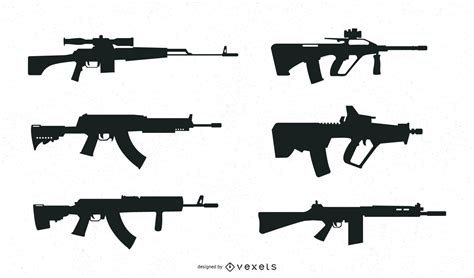 Descarga Vector De Diseño De Silueta De Escopeta