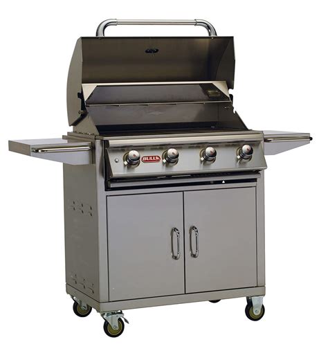 Bull Lonestar Select 30 Inch 4 Burner Gas Bbq Grill On Cart 87001 Lp 87002 Ng New England