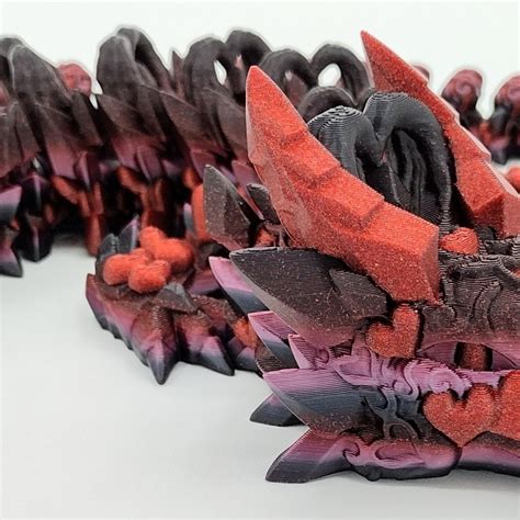 3D Print Of Dark Heart Dragon By Chemicaljelly