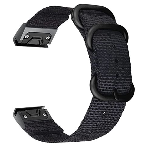 Garmin Instinct E Mm Nylon Schnallenarmband Schwarz