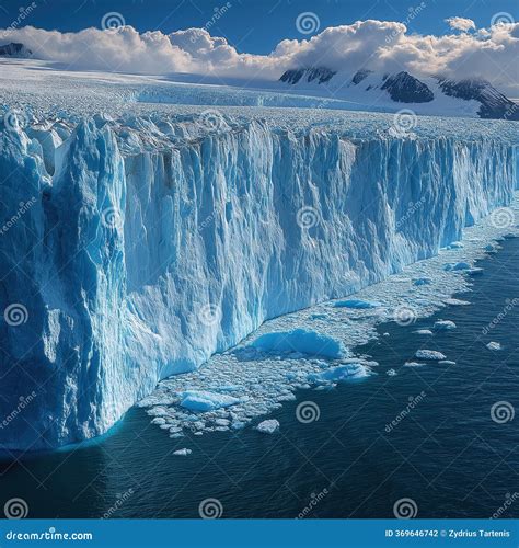 Melting Glacier: A Climate Change Wake-Up Call Stock Photo
