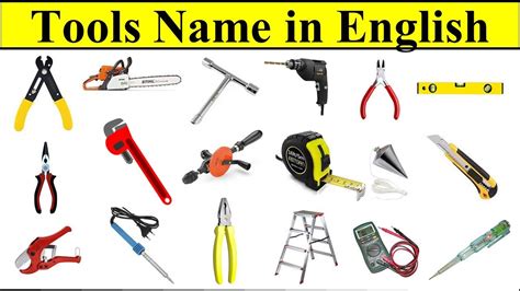 50 Tools Names In English With Pictures List Of Tools And Equipment