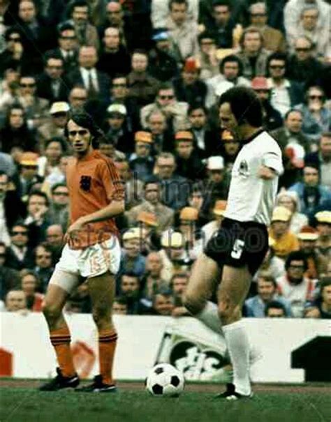 West Germany Holland In Franz Beckenbaur Passes The Ball At