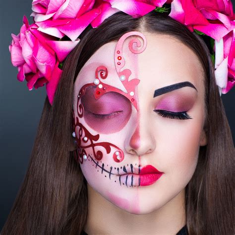 Arriba Imagen Maquillaje Para Catrina Sencillo Viaterra Mx