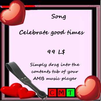 Second Life Marketplace - Song Celebrate good times