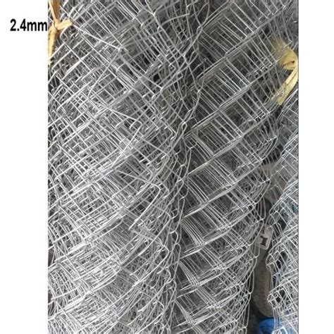 Galvanized 2 4mm GI Garden Fencing Chain Link Mesh Height 5 Feet