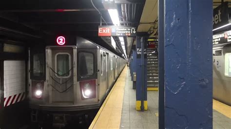 MTA NYC Subway Flatbush Avenue Brooklyn College Bound R142 2 Train