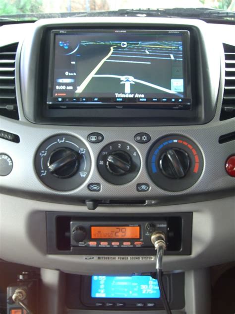 Mitsubishi Triton In Dash Gps Navigation Bluetooth Relocate The Head