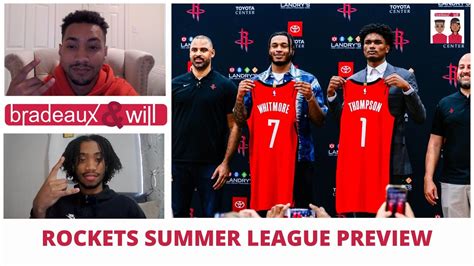 Rockets Summer League Preview Amen Thompson Vs Scoot Henderson And