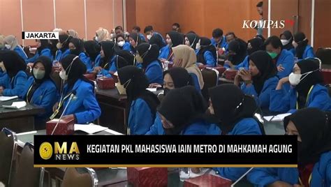 Mahasiswa Iain Metro Lampung Lakukan Kegiatan Pkl Di Mahkamah Agung