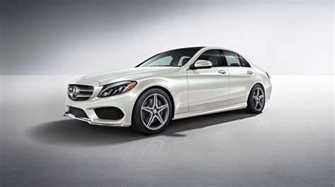 C300 Sedan In Polar White With Sport Package And Full Led Headlamps Benz C Class 2015 Mercedes