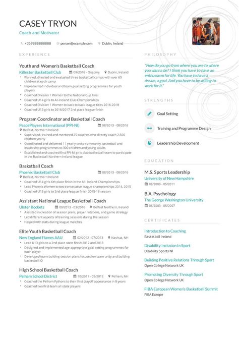 Executive Coaching Resume Sample