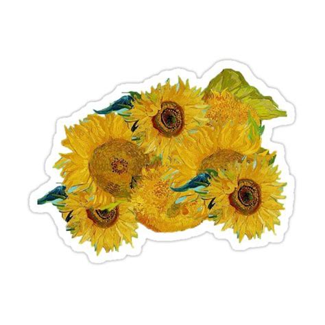 Van Gogh Sunflowers Sticker For Sale By Leskeetittt Van Gogh