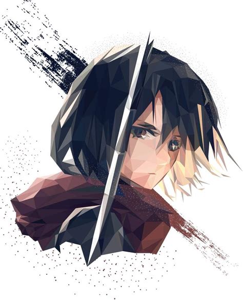 Mikasa Ackerman Poster Attack On Titan Wall Art Bedroom