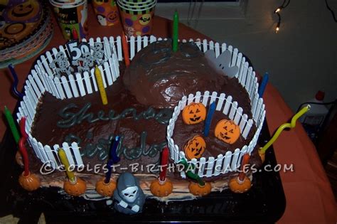 Scary Halloween Birthday Cake