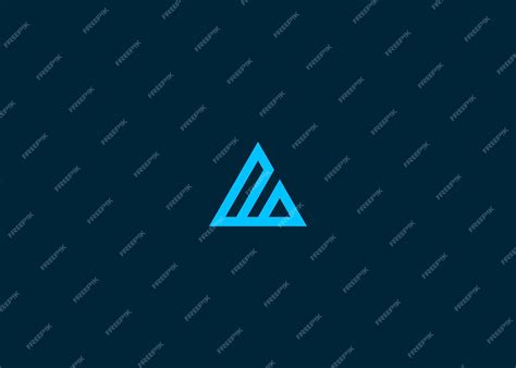 Premium Vector Letter A Triangle Logo Design Vector Illustration Template