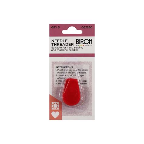 Needle Threader 3pk Birch Wholesale