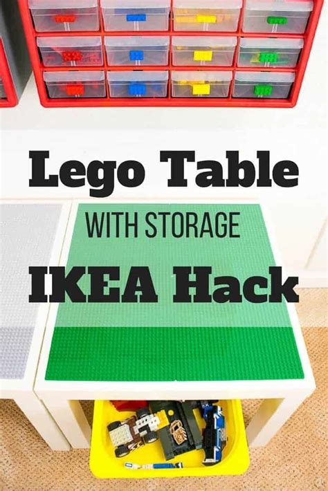 Easy diy lego table with storage – Artofit