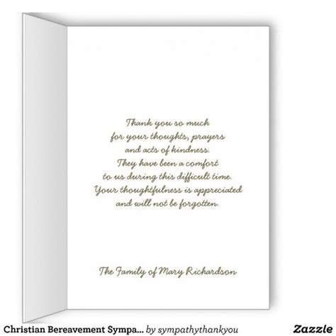 Thank You Sympathy Card Wording | Words for sympathy card, Sympathy ...