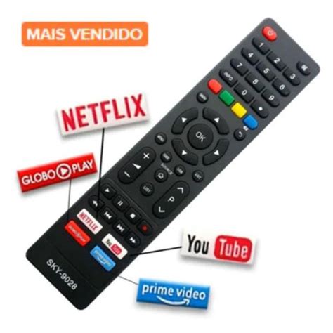 Controle Remoto Smart Tv Philco 4k You Tube Netflix Prime Video Sky